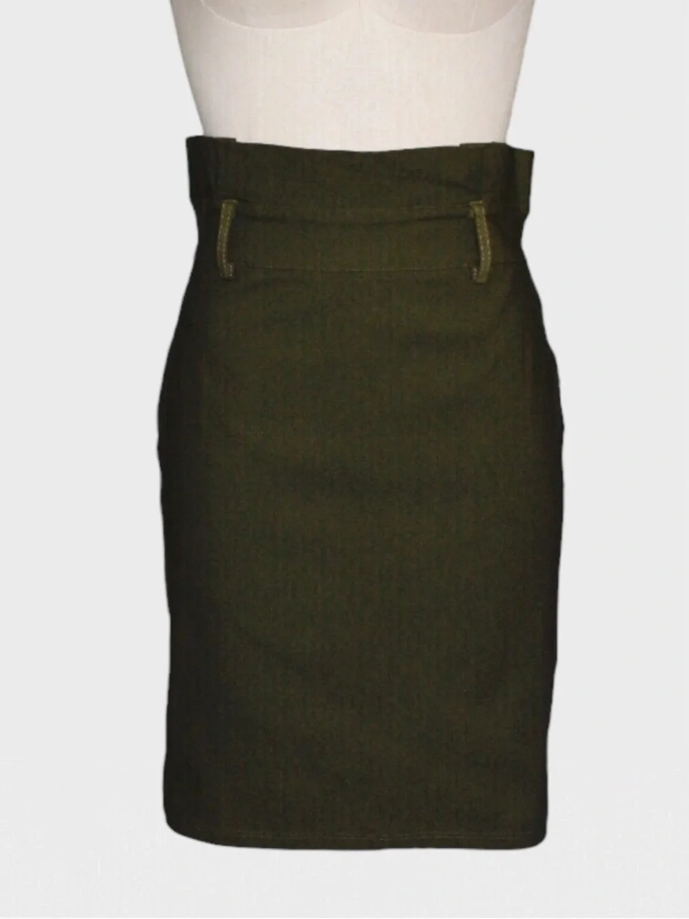 Leyvas Stretch‎ Paperbag Waist Pencil Skirt